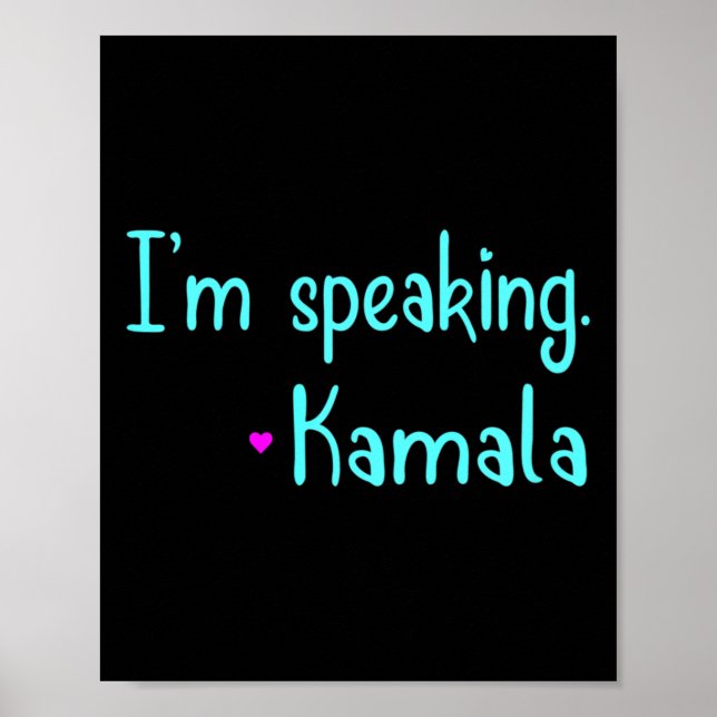Kids I talar om Kamala Harris inspirationella Vice Poster (Framsidan)