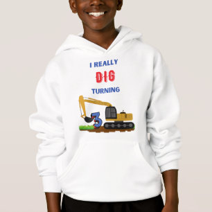 Kids I Verkligen Gräver Turning 3-grävmaskiner T Shirt