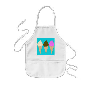 Kids Ice Cream Cones Apron Barnförkläde