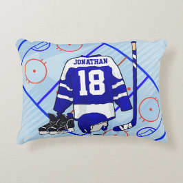 Kids Ice Hockey Bedroom och en Suite-samling Prydnadskudde