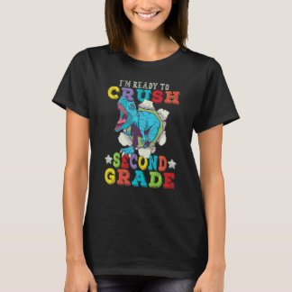 Kids Im Ready To Crush 2nd Grade Dinosaur Back To T Shirt