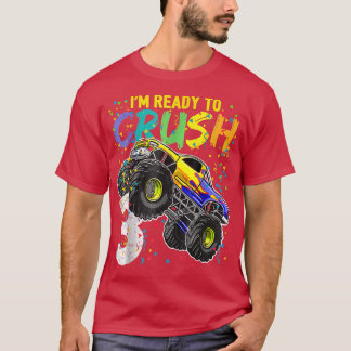 Kids I'm Ready to Crush 3 Monster Truck 3rd Birthd T Shirt