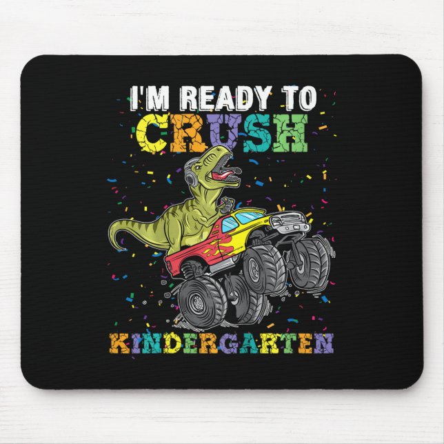 Kids I'm Ready To Crush Kindergarten Monster Truck Musmatta (Framsidan)