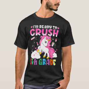 Kids Im Redo till Crush 5th Klass Magic Unicorn F T Shirt