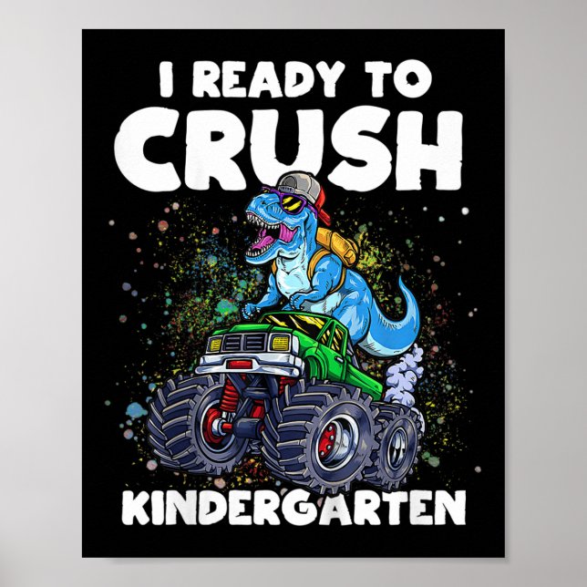 Kids Im-Redot för att krossa Kindergarten Monster  Poster (Framsidan)
