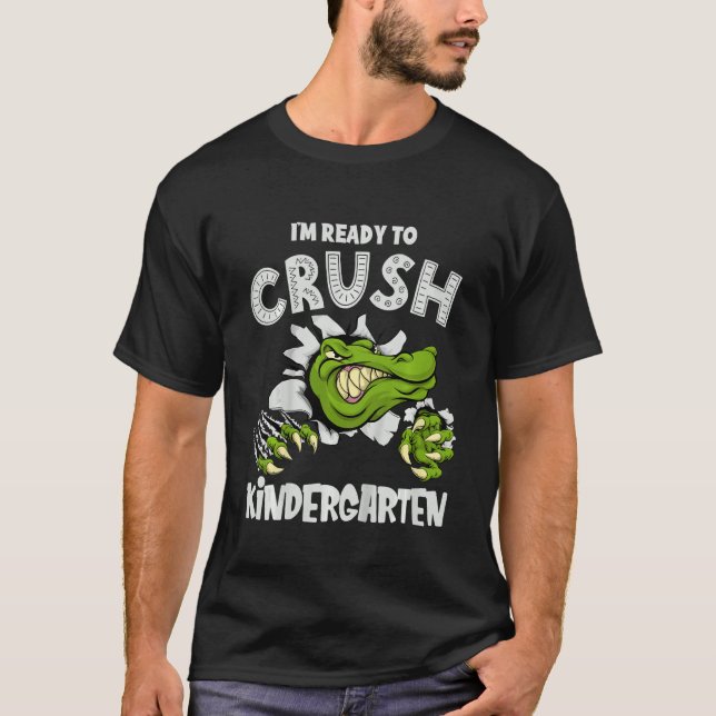 Kids imm-Redot till Crush Kindergarten Alligator C T Shirt (Framsida)