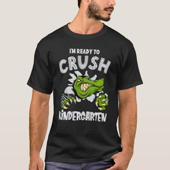 Kids imm-Redot till Crush Kindergarten Alligator C T Shirt (Framsida)