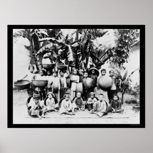 Kids in Saigon, South Vietnam 1901 Poster