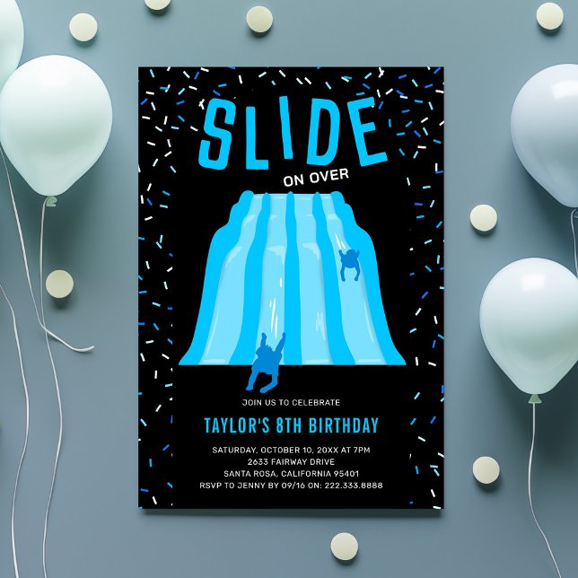 Kids Indoor Slide Playground Birthday Party Inbjudningar (Skapare uppladdad)