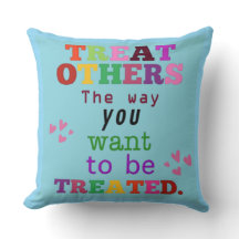 Kids Inspirational Quote Dekorativ kudde - Treat O