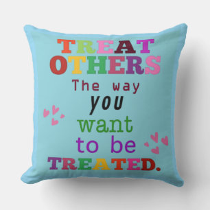 Kids Inspirational Quote Dekorativ kudde - Treat O