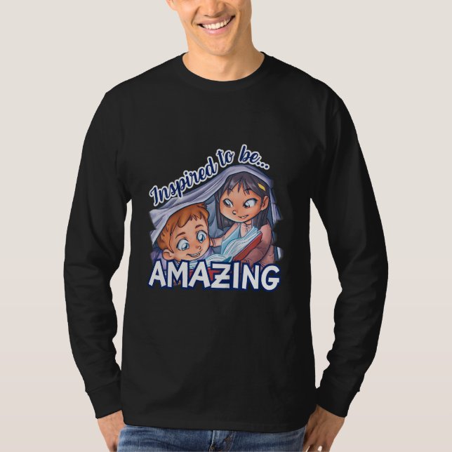 Kids Inspired to be Amazing Embrace Your Potential T Shirt (Framsida)