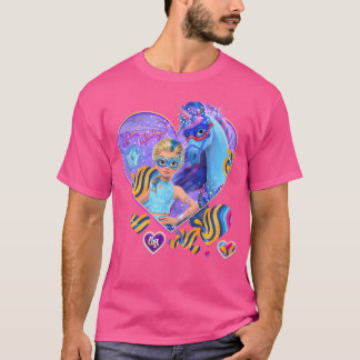Kids Isabel och Floden Fairy Måne Masquerad Boll H T Shirt