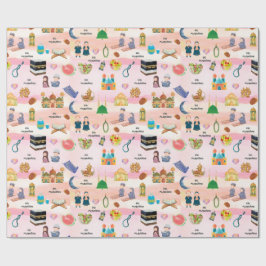 Kids Islamic Gift Wrap – Colourful Eid & Ramadan Presentpapper