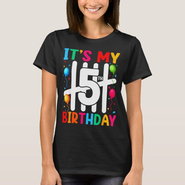 Kids It's My 5th Birthday 5 Five Birthday Boys Gir T Shirt (Framsida)