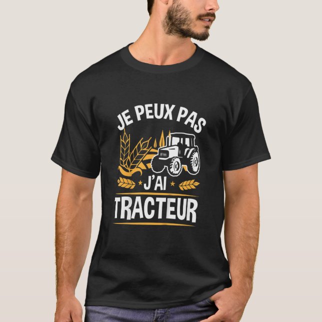 Kids J'ai Tractor Tractor Boy T Shirt (Framsida)