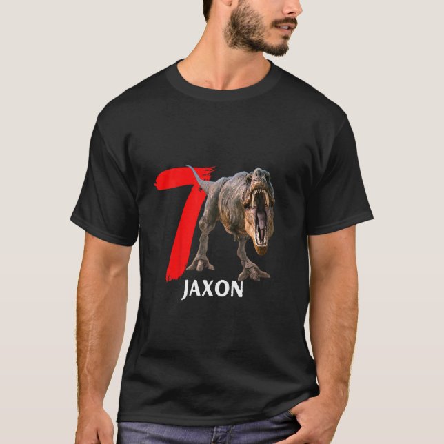 Kids Jaxon Birthday T Shirt (Framsida)