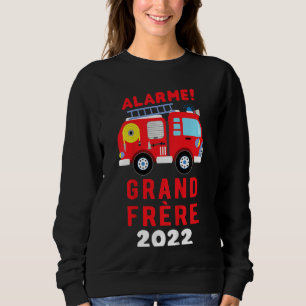 Kids Je Vais Être Grand Brother 2022 Fireman Pregn T Shirt