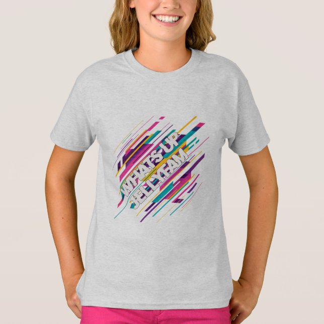 Kids JellyFam Baseball Långärmad Tee (Framsida)