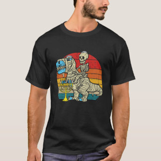 Kids Jew Skeleton Dinosaur Mummy Funny Småbarn Boy T Shirt