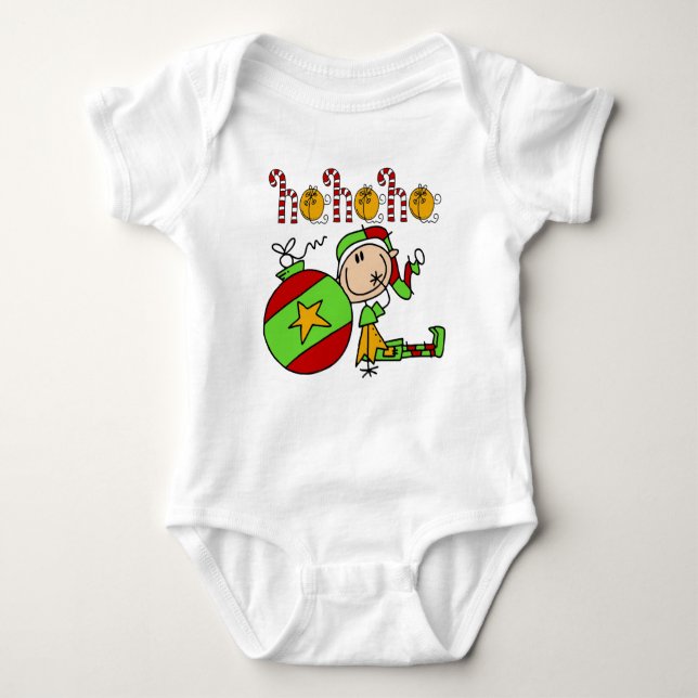 Kids jul Cute Elf Jingle Klockor Tee Shirt (Framsida)