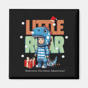 Kids jul Roar Dinosaur Kids Boys Julafton Gift Magnet