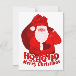 Kids julfest inbjudan Santa Red