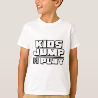 Kids Jump N Play anpassningsbar typography t shirt
