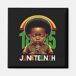 Kids Juneteenth Prince 1865 Svarta historiemånaden Magnet