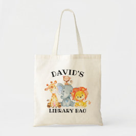 Kids Jungle Safari Animals Cute Bibliotek Tygkasse