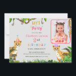 Kids Jungle Safari Tiger Theme Birthday Inbjudningar<br><div class="desc">Gå ut på en äventyrlig resa in i vilden med vår Kids Jungle Safari Tiger Theme Birthday-inbjudan! Genom att kalla alla djur i party för att gå med i upphetsningen, sätter den här inbjudan in ett stadium för en spännande safari-matad födelsedagskalas. Vare sig det är en första födelsedag Party eller...</div>