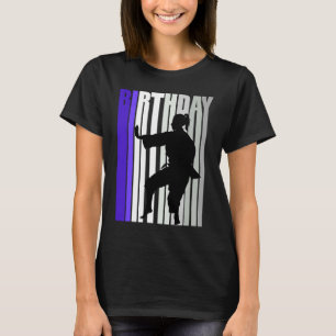 Kids Karate Birthday Sparring Womens Blue Färg W T Shirt