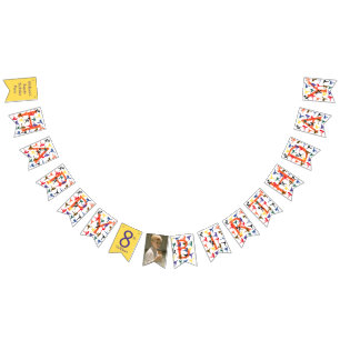 Kids Karate Party Grattis på födelsedagen buntband Vimplar