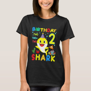 Kids Kids Baby Shark 2:a födelsedagstjejen 2 år T Shirt