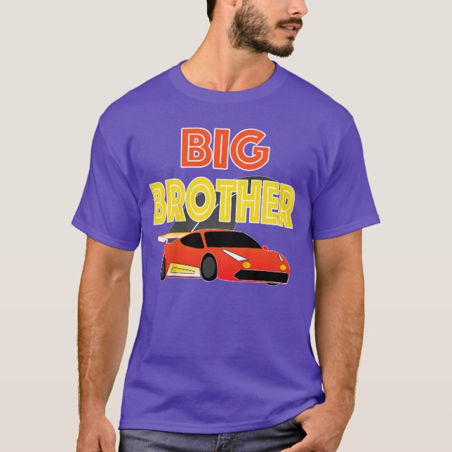 Kids Kids Big Brother Race Shirt For Boys Racing T Shirt (Framsida)