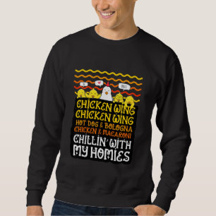 Kids Kids Chicken Vinge Chicken Vinge Hett Hund oc Lång Ärmad Tröja