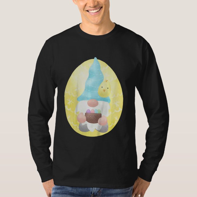 Kids Kids Gnome Påsk Outfit Påsk Basket Egg Hu T Shirt (Framsida)