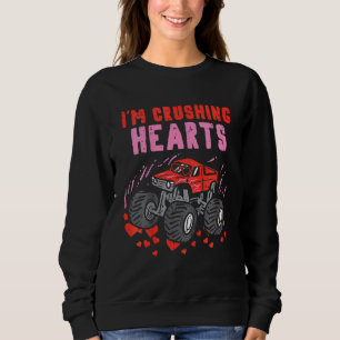 Kids Kids I Crush Hearts Monster Lastbil Småbarn B T Shirt