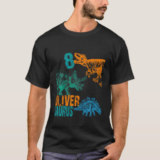 Kids Kids Oliver Saurus 8th Birthday Boys Rex Bda T Shirt