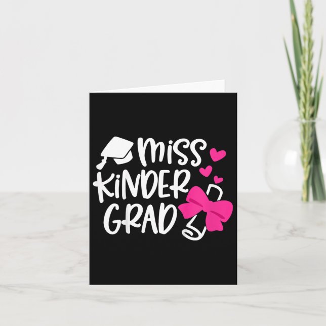 Kids Kindergarten Studenten Miss Kinder Grad Last Kort (Framsida)