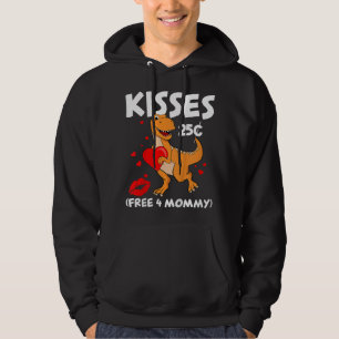 Kids Kisses 25 cent Småbarn Boy T-rex Son Dinosaur Hoodie