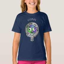 Kids Klan Gunn Vapensköld & Tartan T-Shirt