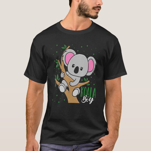 Kids Koala Bear Boy T Shirt (Framsida)