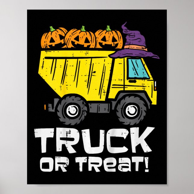 Kids Lastbil eller Treat Halloween Costume Småbarn Poster (Framsidan)