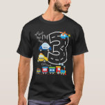 Kids Lastbilar Tåg 3Rd Birthday Party Småbarn 3 Ye T Shirt<br><div class="desc">Beep Beep Choo Choo Im 3 lastbilar</div>