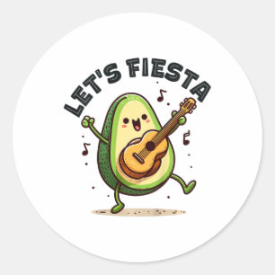 Kids låter Fiesta 5 cinco de Mayo för Småbarn Boys Runt Klistermärke