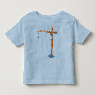 Kids' Leksak Crane Teckning T-shirt