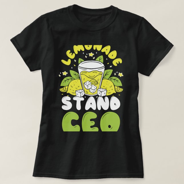 Kids Lemon Juice Lemade Kids Lemonade stativ T Shirt (Design framsida)