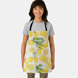 Kids Lemon Personlig Apron, Cook Baking BBQ