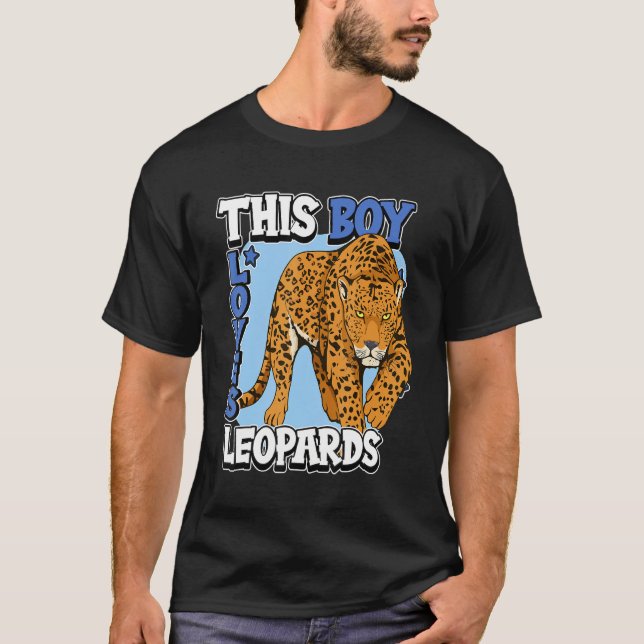 Kids Leopard citote Wildcat this Boy Kärlek Leopar T Shirt (Framsida)